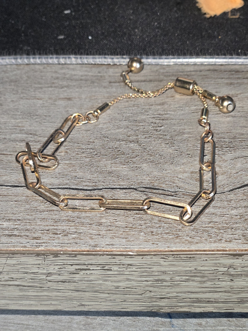 Adjustable Gold Chain-Link Bracelet for Women